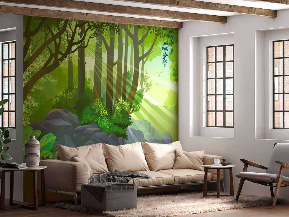 Światło słoneczne w dżungli