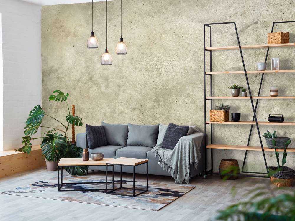 Jasnoszary beton polerowany na wysoki połysk