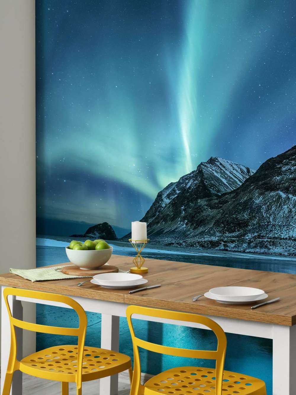 Niebieskie światła północne