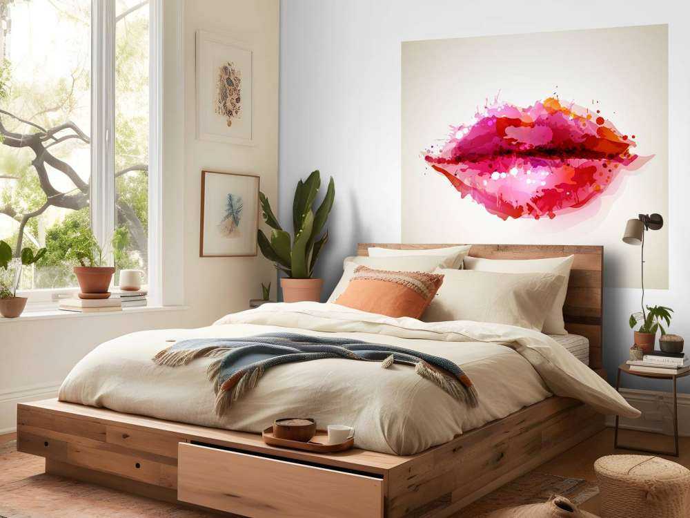 Czerwone usta kobiet