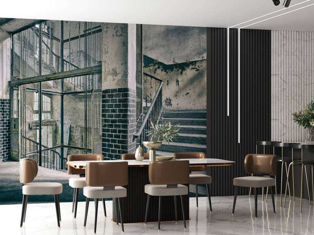 Stare schody i szyb windowy