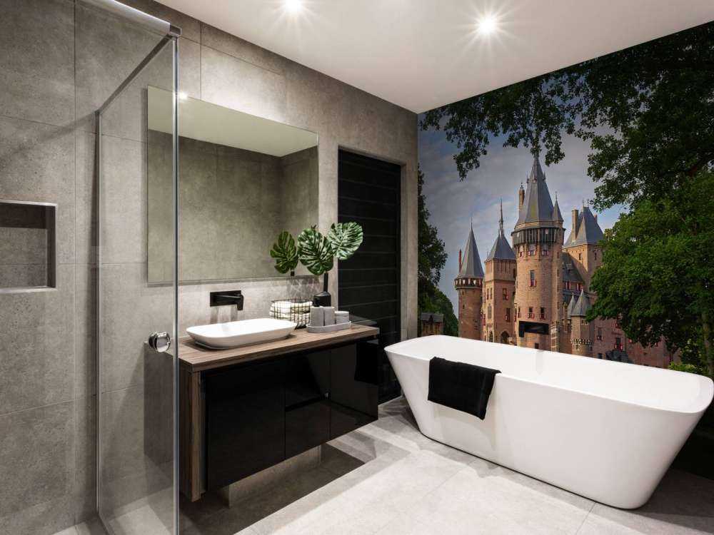 Zamek de Haar od strony ogrodu