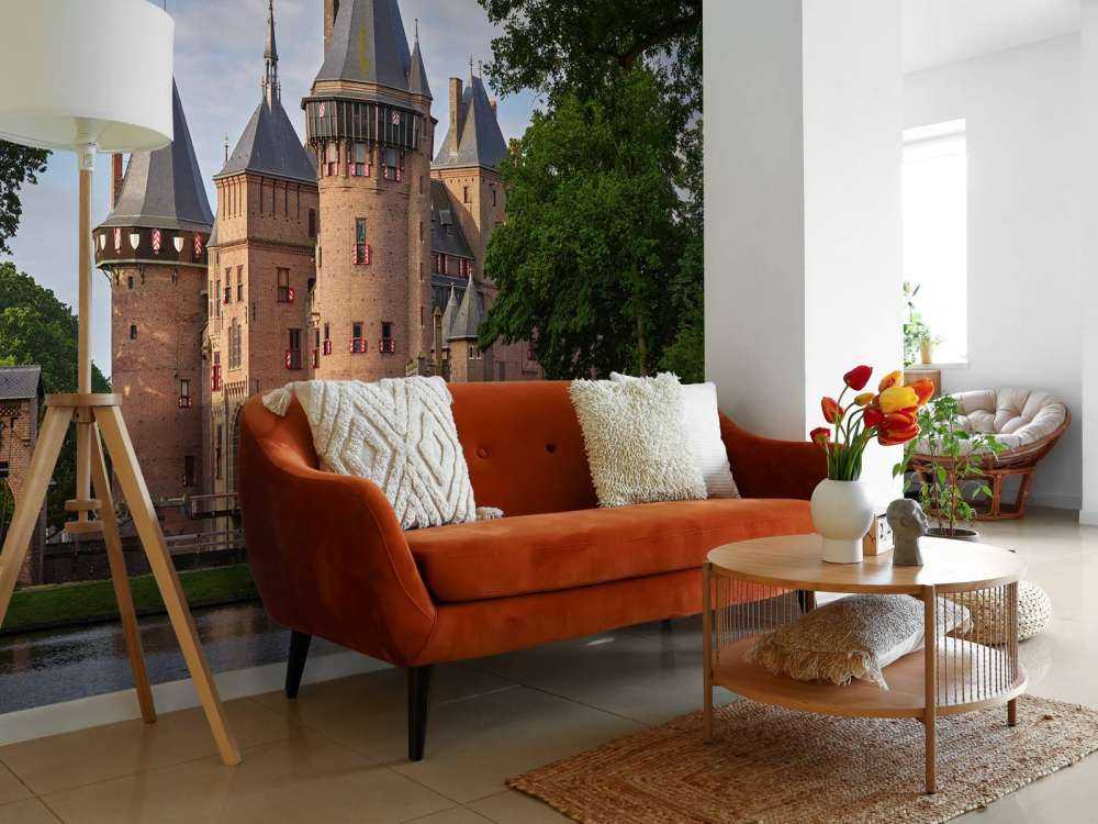 Zamek de Haar od strony ogrodu