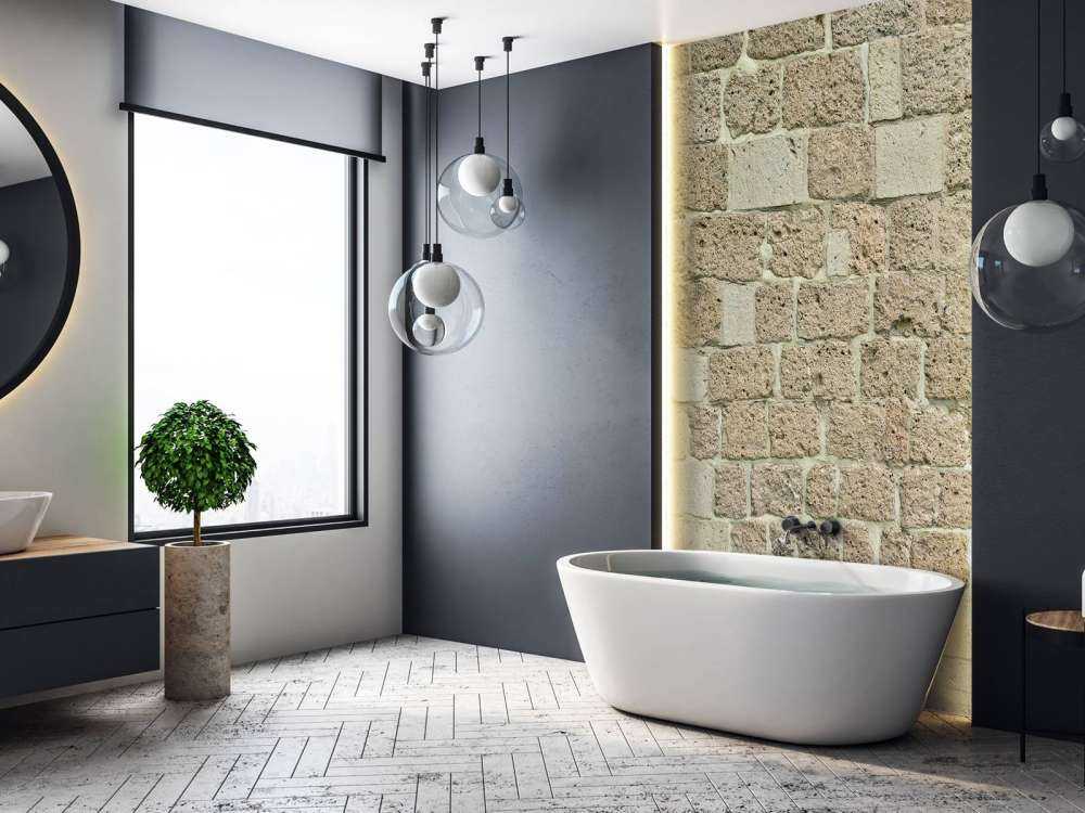 Ściana z dużych cegieł