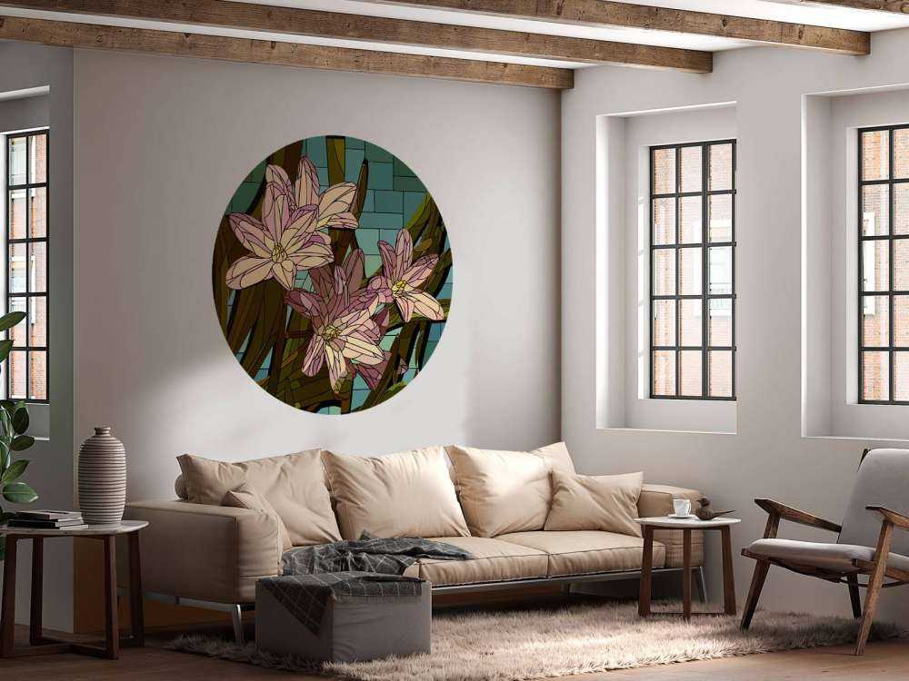 Różowe kwiaty śniegu