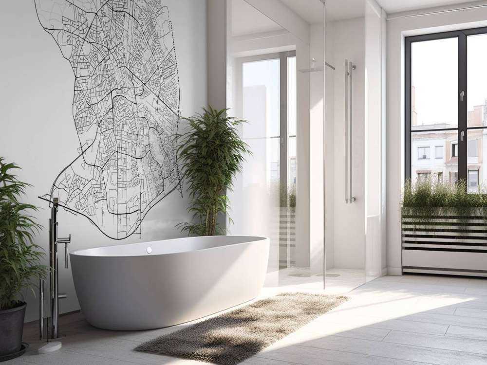 Mapa Apeldoorn, biała