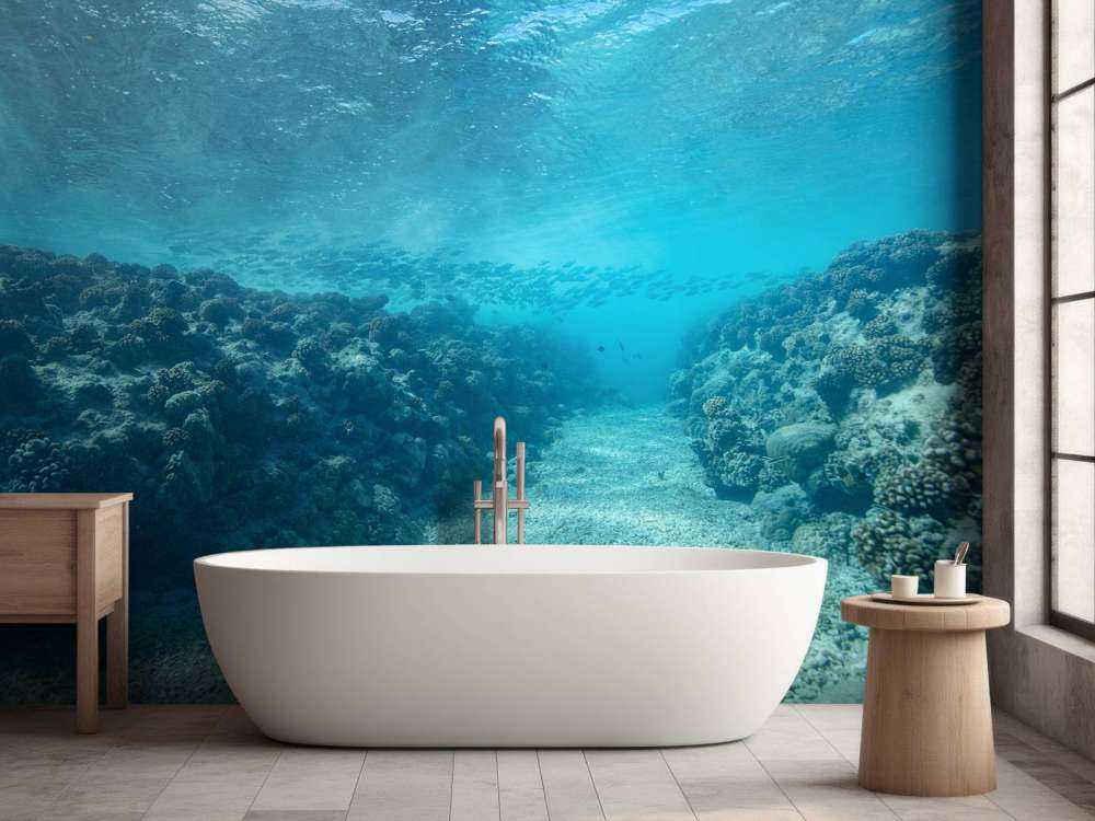 Podwodny świat z koralowcami