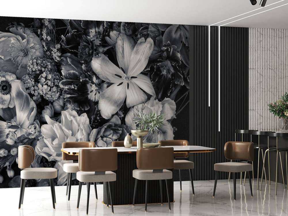 Bukiet różnych kwiatów