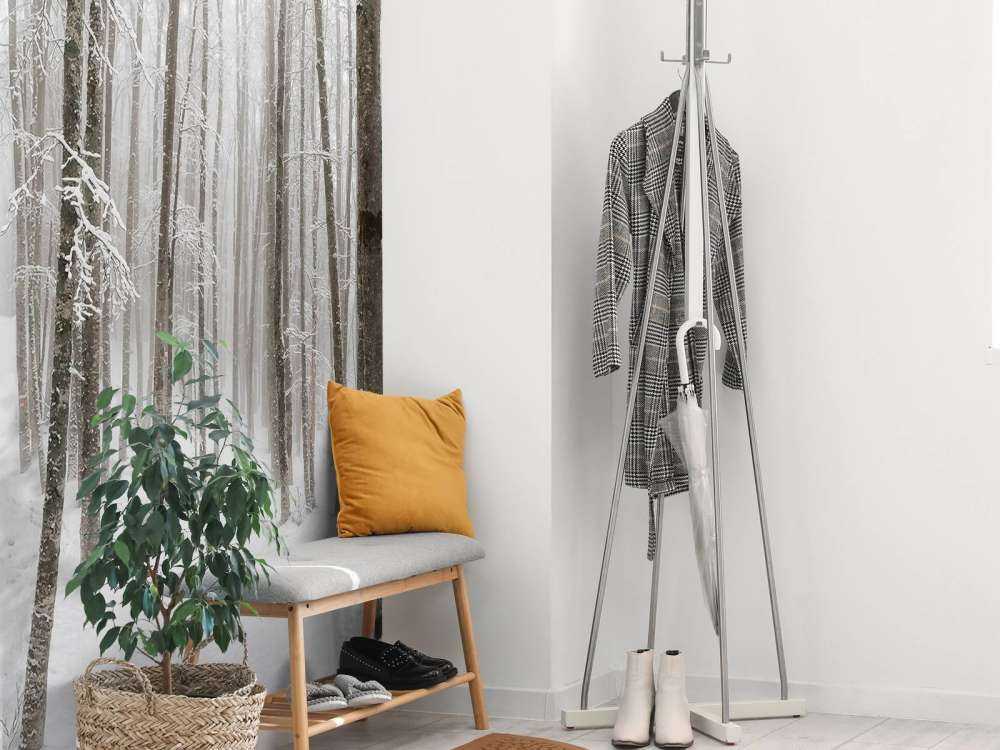 Śnieg w lesie bukowym