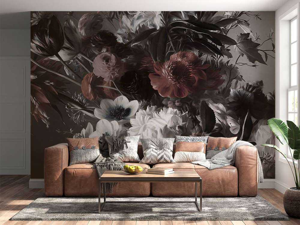 Duży bukiet z anemonami różowymi