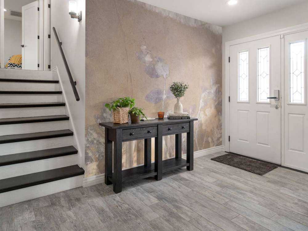 Wilde geranium i sneeuwbes - bursztyn