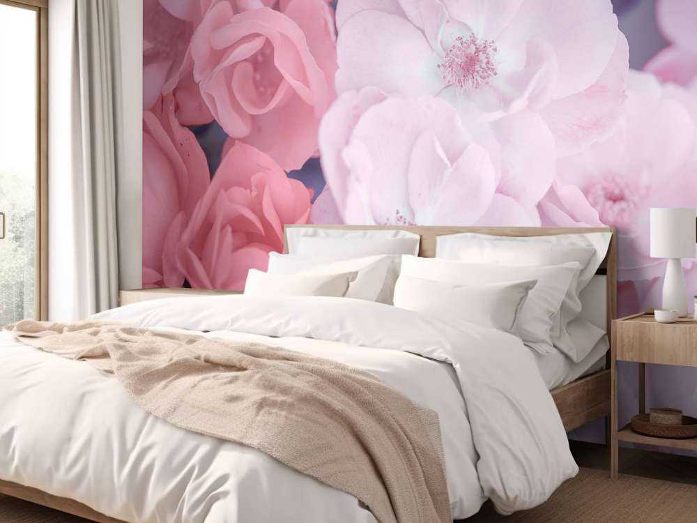 Różowe kwiaty urzędnicze