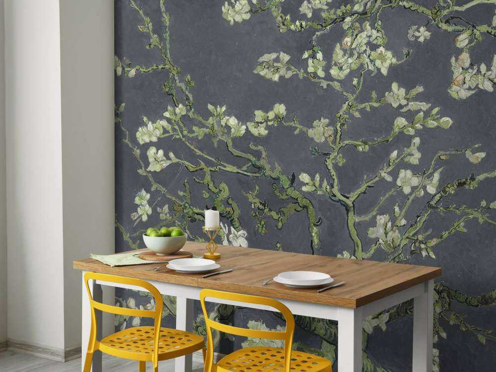 Kwitnący kwiat migdałowca