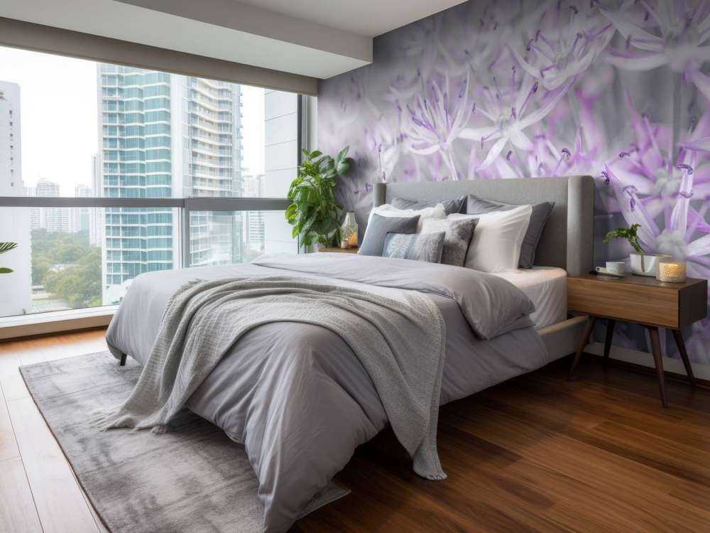 Kwiaty Allium w zbliżeniu