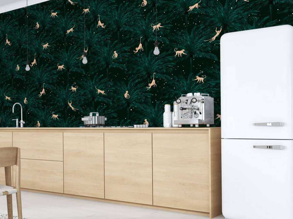 Tropikalne małpy - zielony