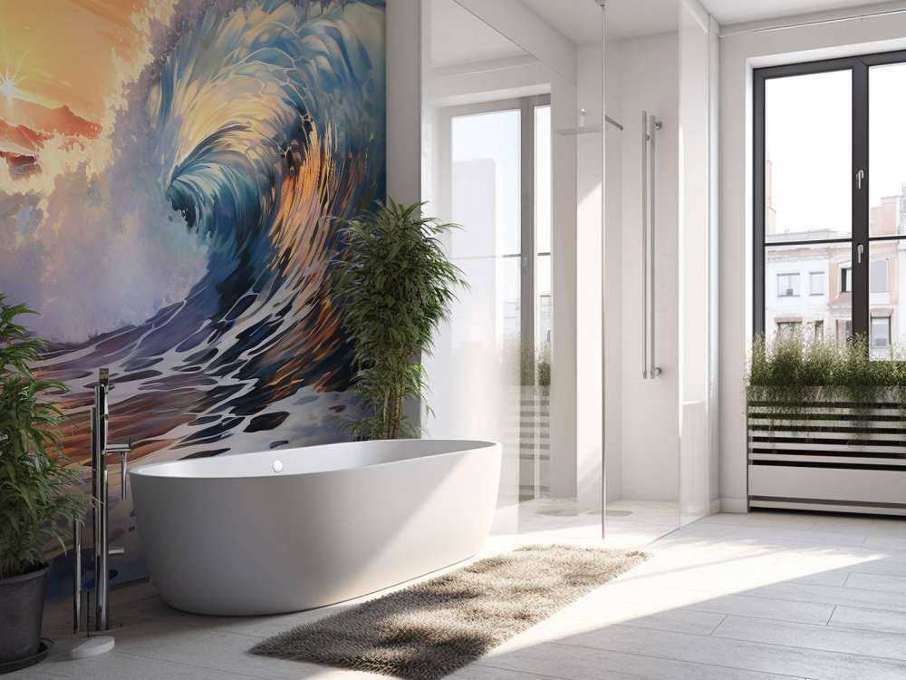 A Wave over the Sunset