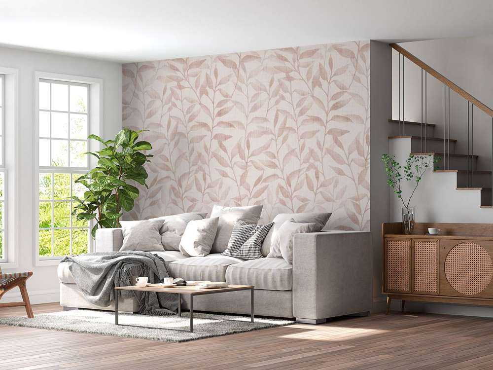 Liście pnące Japandi - miękka terakota