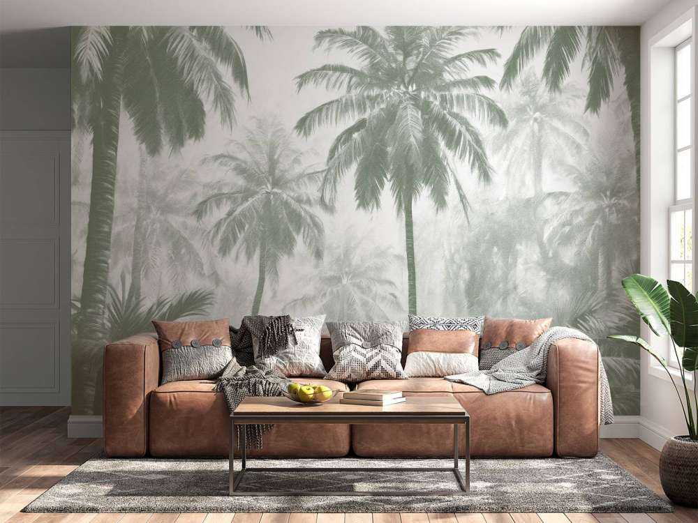 Mglisty Las Palmowy, zielony