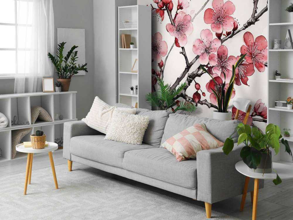 Gałązki kwitnącej wiśni #6