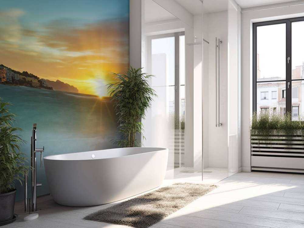 Piękny zachód słońca