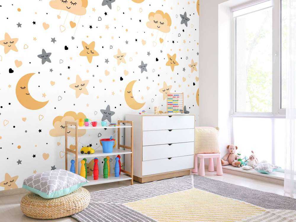 Chmury, księżyce i gwiazdy