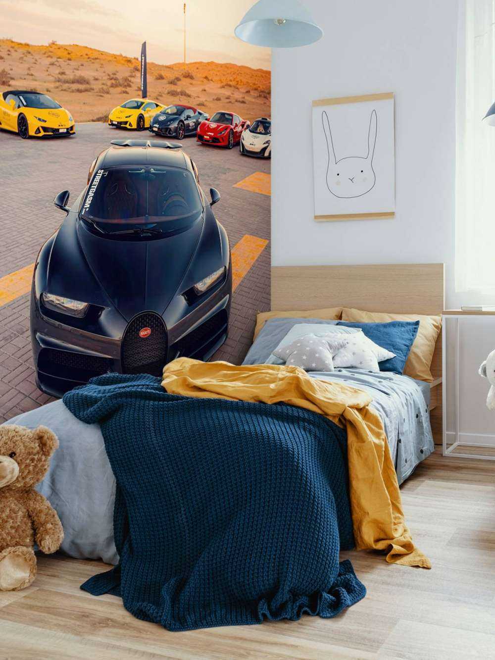 Hypercars przy zachodzie słońca