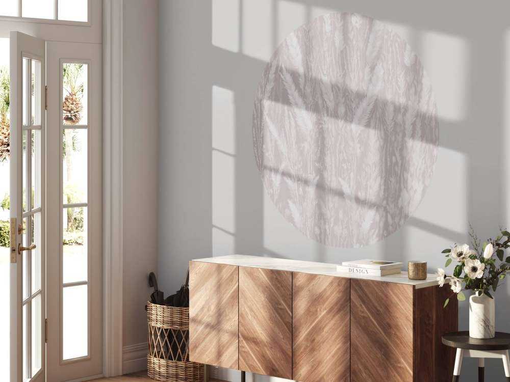 Ściana traw polowych - taupe