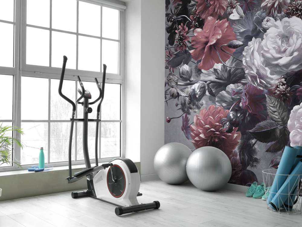 Duży bukiet z czerwonymi makami