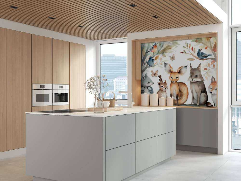 Leśna narracja Zespół akwareli