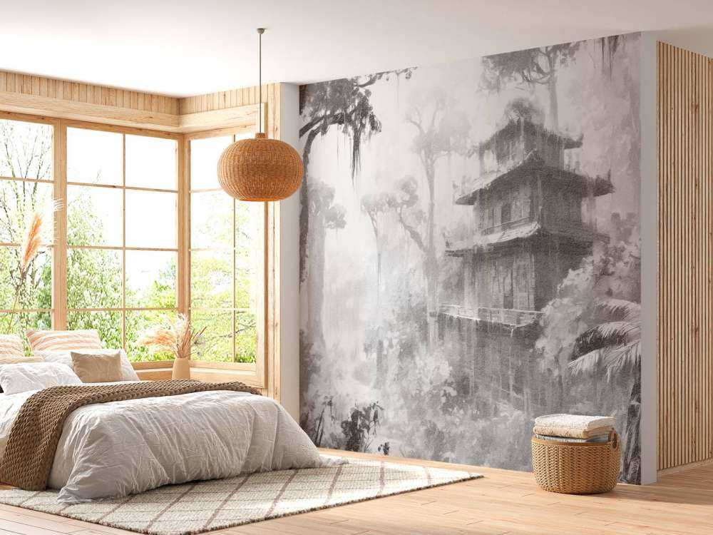 Ukryta Chatka w Mglistym Lesie