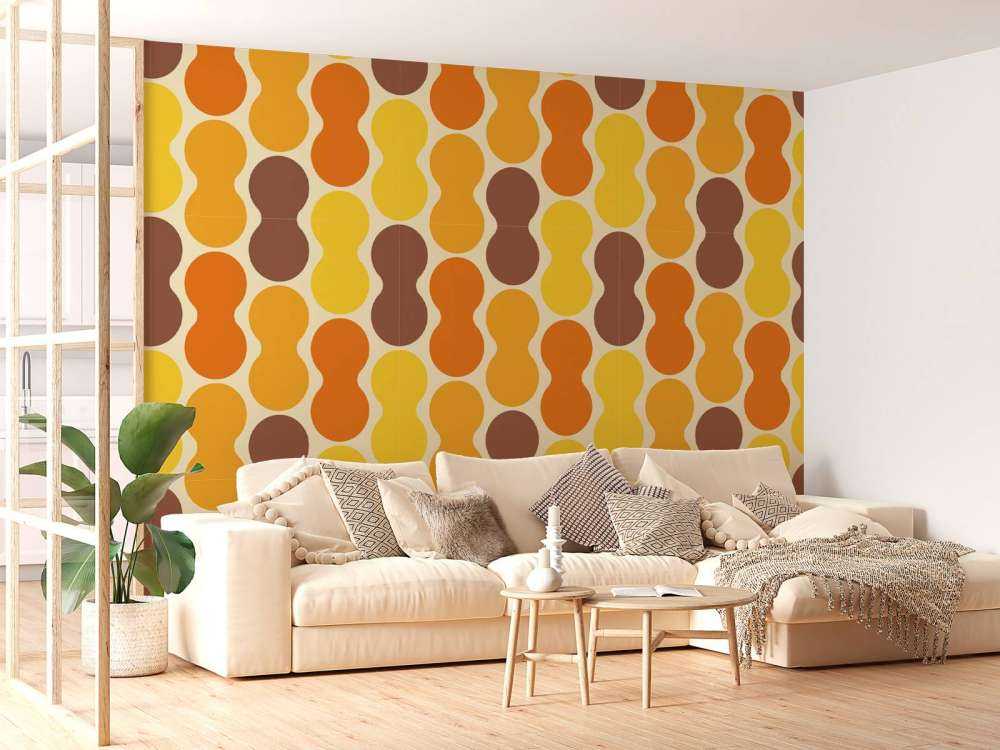 Retro wzór w kwiaty