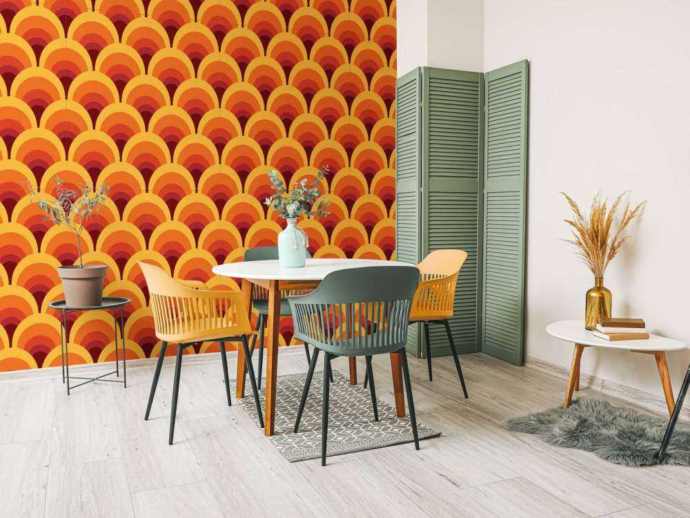 Kolorowe figurki w stylu retro