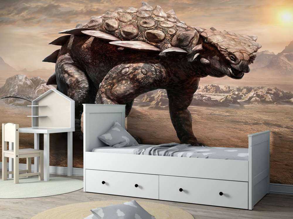 Dinozaur na opuszczonym terenie