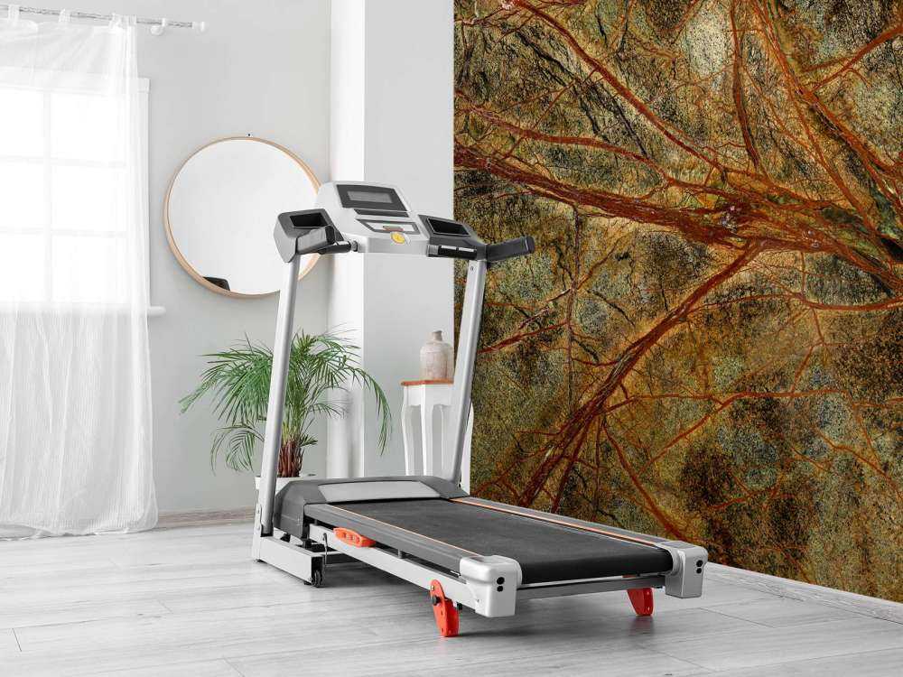 Zielony marmur z kolorowymi żyłkami