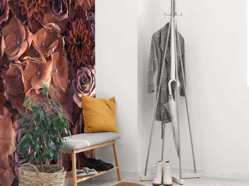 Hortensje, róże i dalie