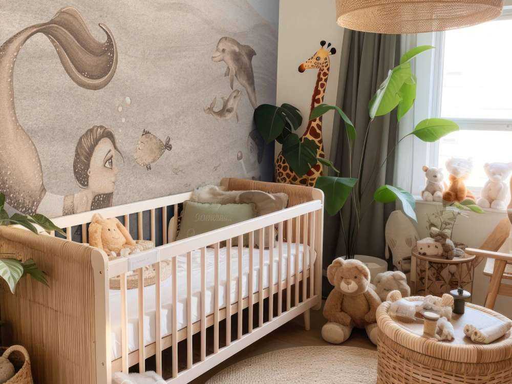 Świat syren w kolorze taupe