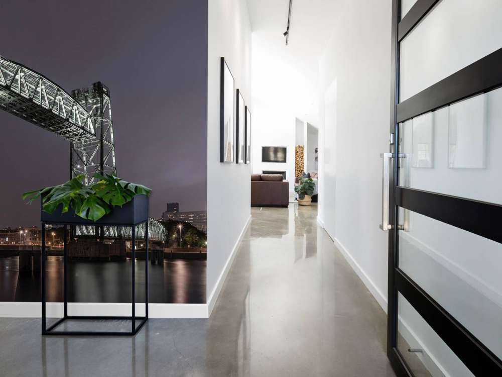 Dawny most kolejowy De Hef w Rotterdamie w kolorze 