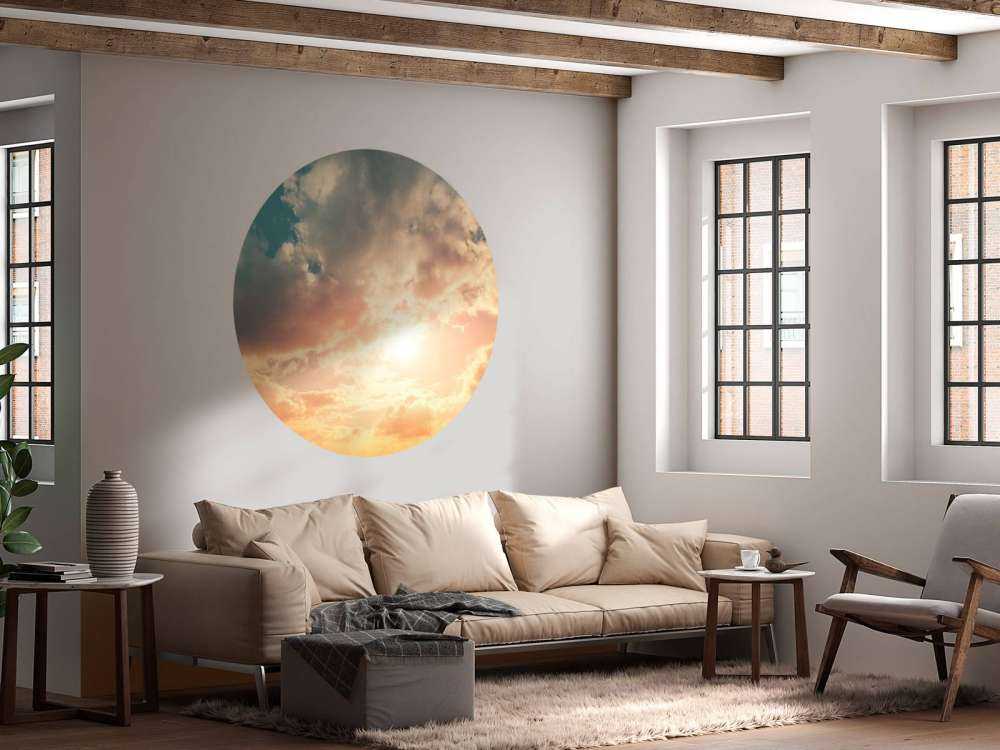 Kolorowe niebo z chmurami