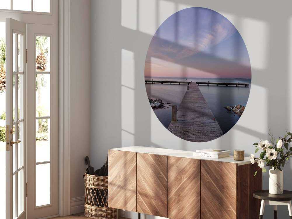 Rusztowanie o wschodzie słońca