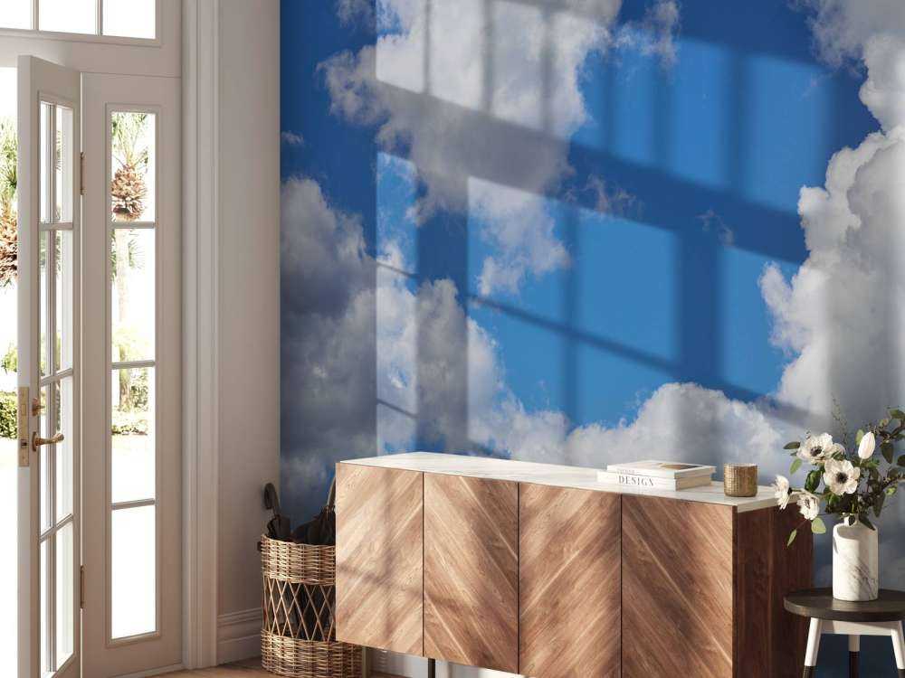 Piękne białe chmury