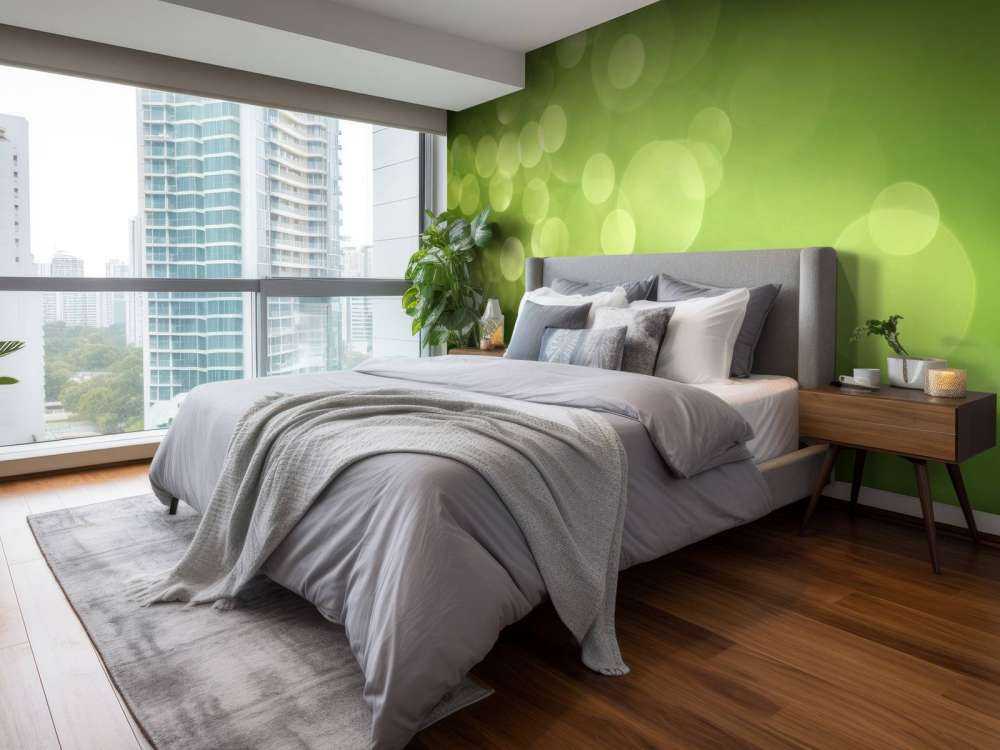 Zielone kręgi abstrakcyjne