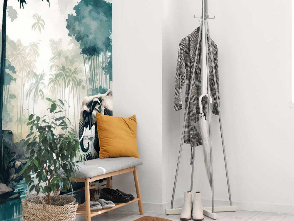 Tropikalna dżungla w akwareli