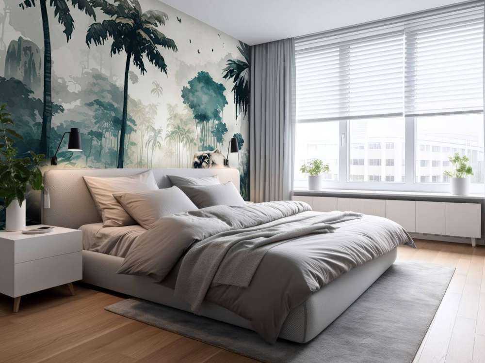 Tropikalna dżungla w akwareli