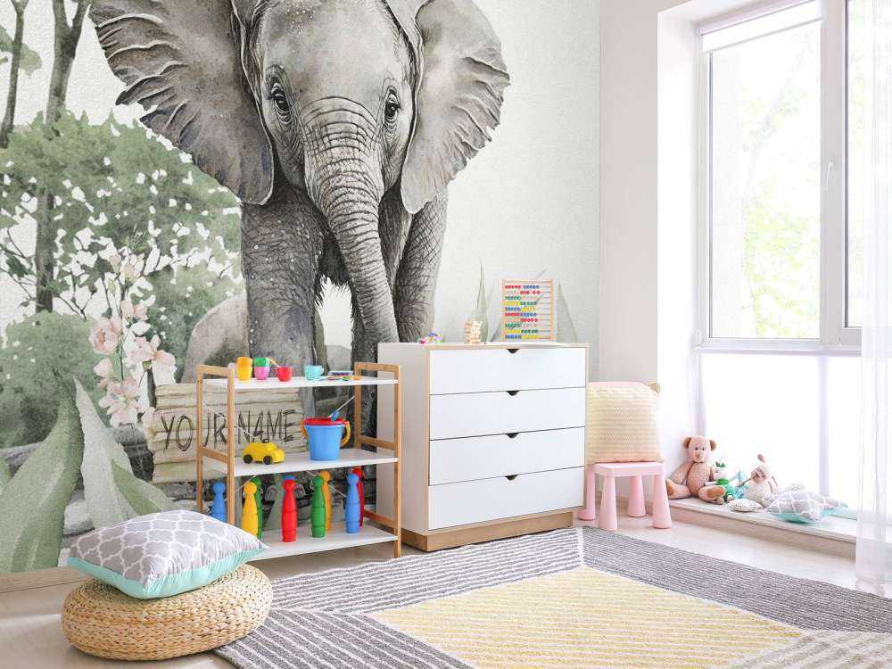 Mały słoń w dżungli