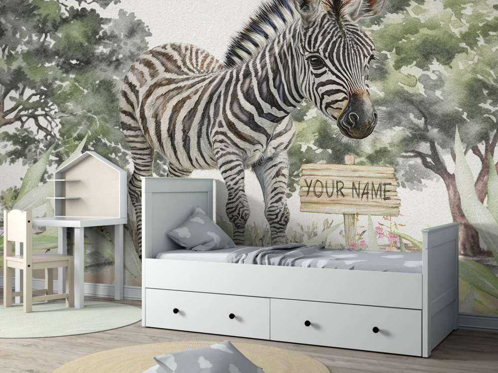 Młoda zebra w naturze
