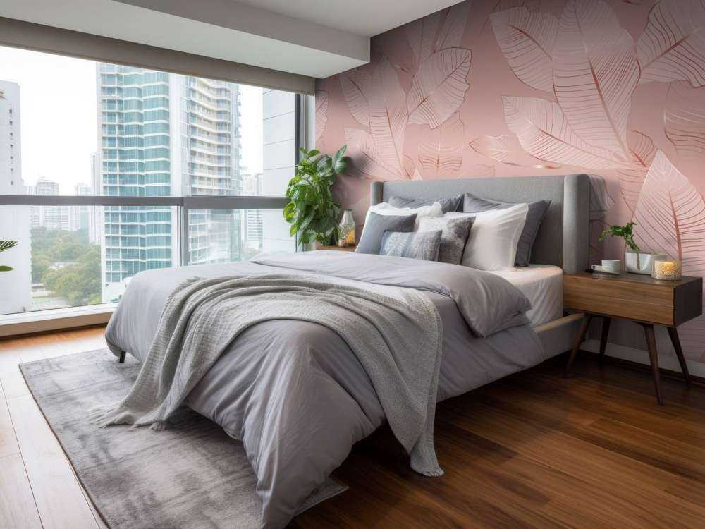 Liście różowego złota