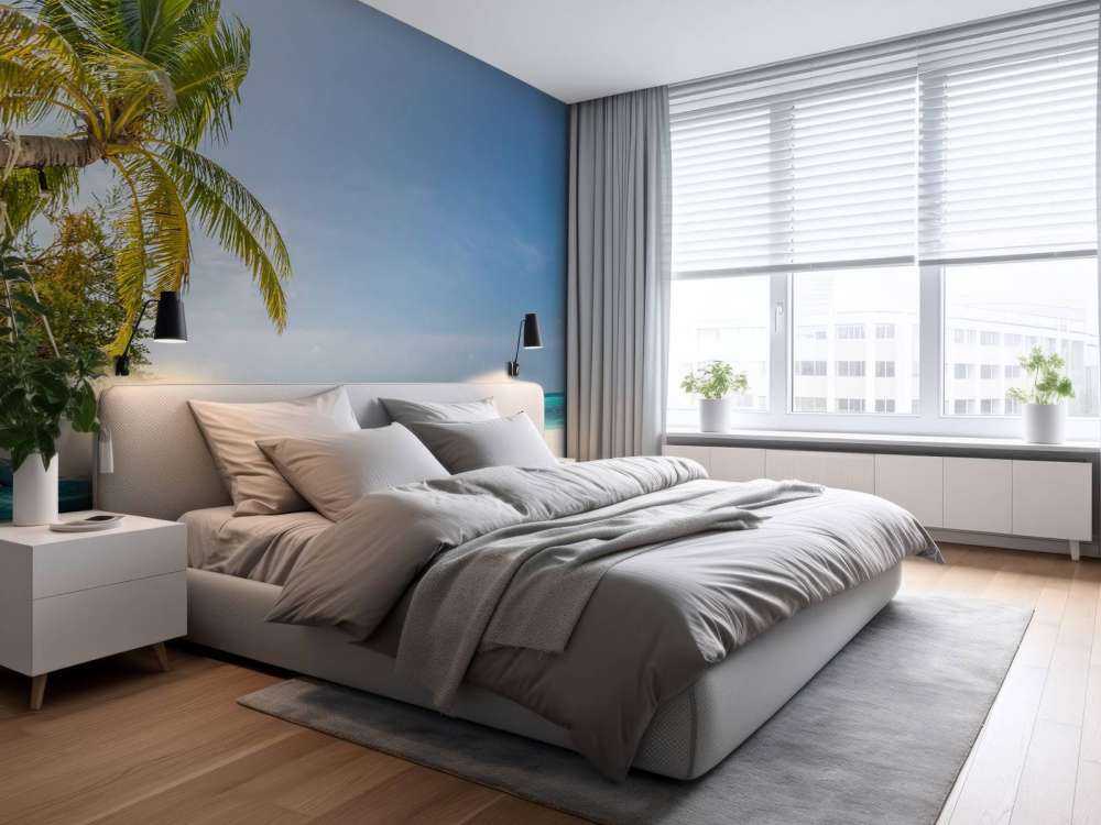 Tropikalna plaża z huśtawką