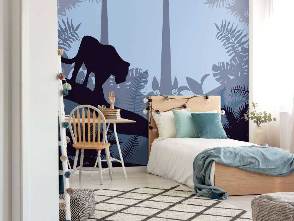 Leopard w błękitnej dżungli