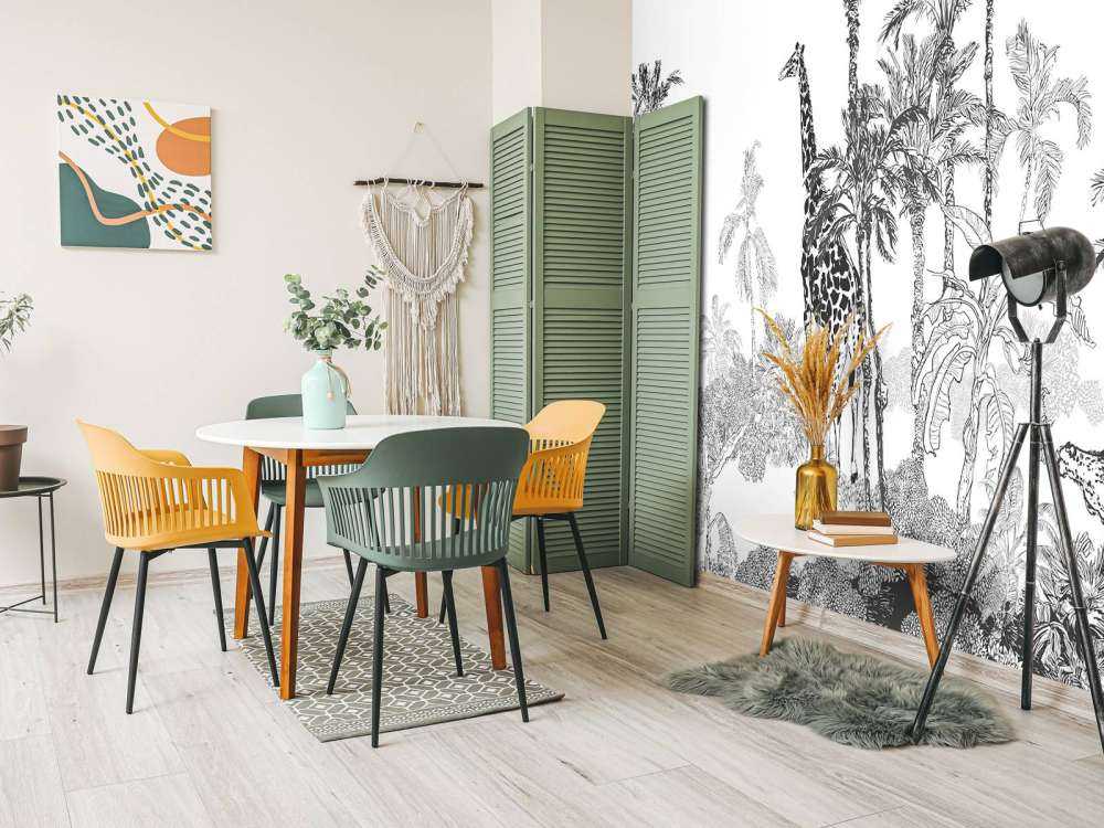 Naszkicowane zwierzęta w dżungli