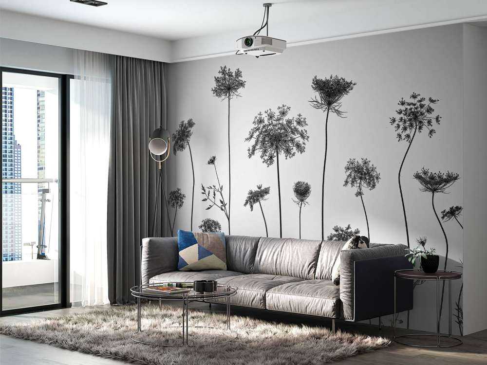 Trybula leśna w czerni i bieli